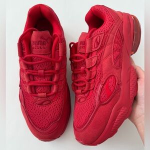 PUMA Men’s Red Sneakers Size US 9.5 (27.5 cm) Pre Owned Excellent Condition